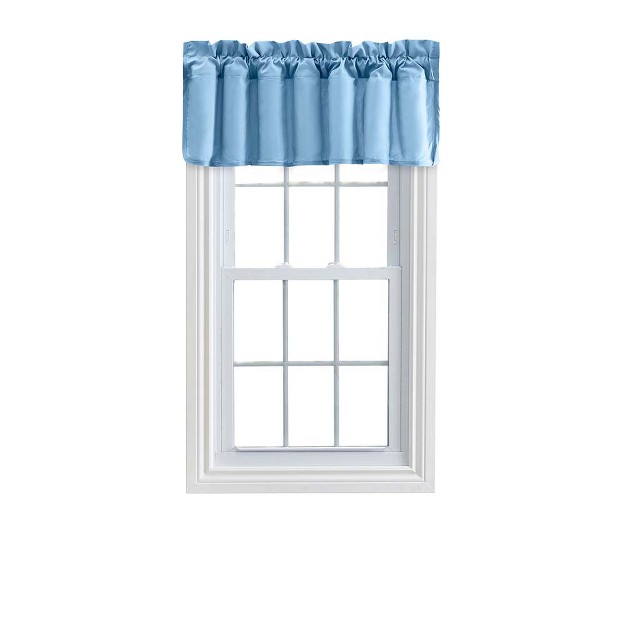 Rod Pocket High Quality Fabric Solid Color Window Lined Swag Set Filler Valance 42 quot x13 quot Slate