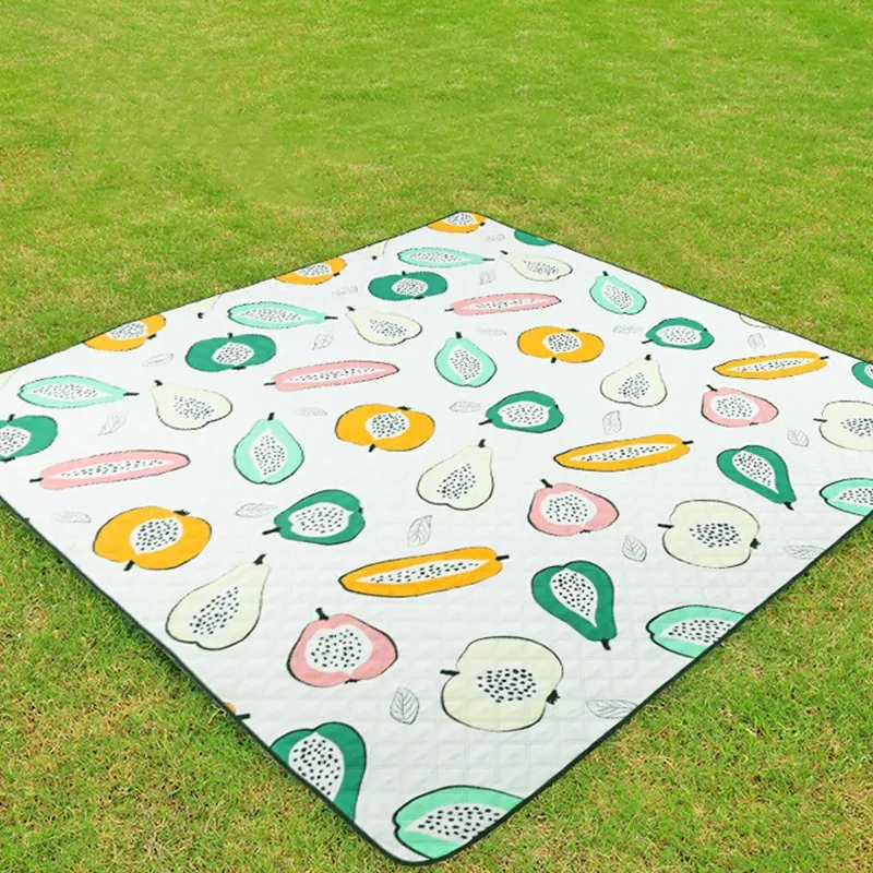 Portable Travel Washable Ultrasonic Outdoor Custom Foldable Extra Large Waterproof Camping Picnic Blankets Mat