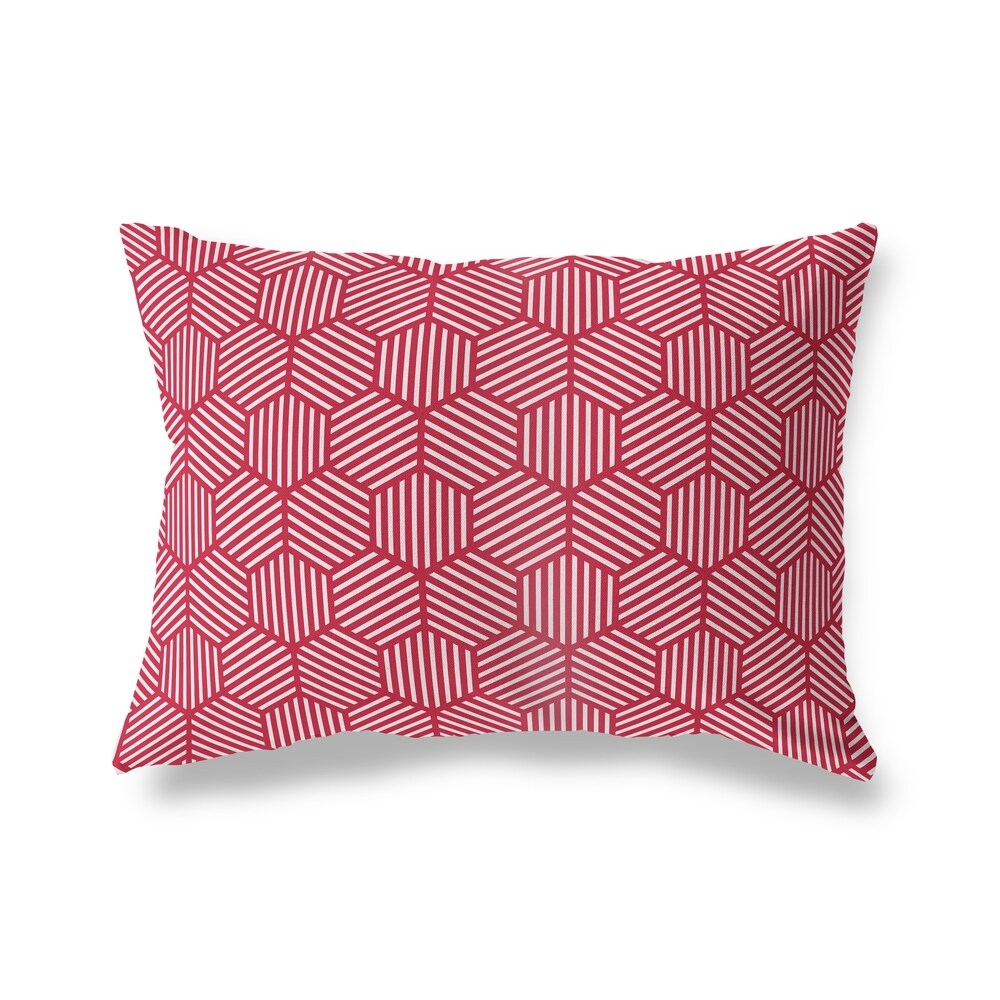 ATHENA RED Lumbar Pillow By Kavka Designs