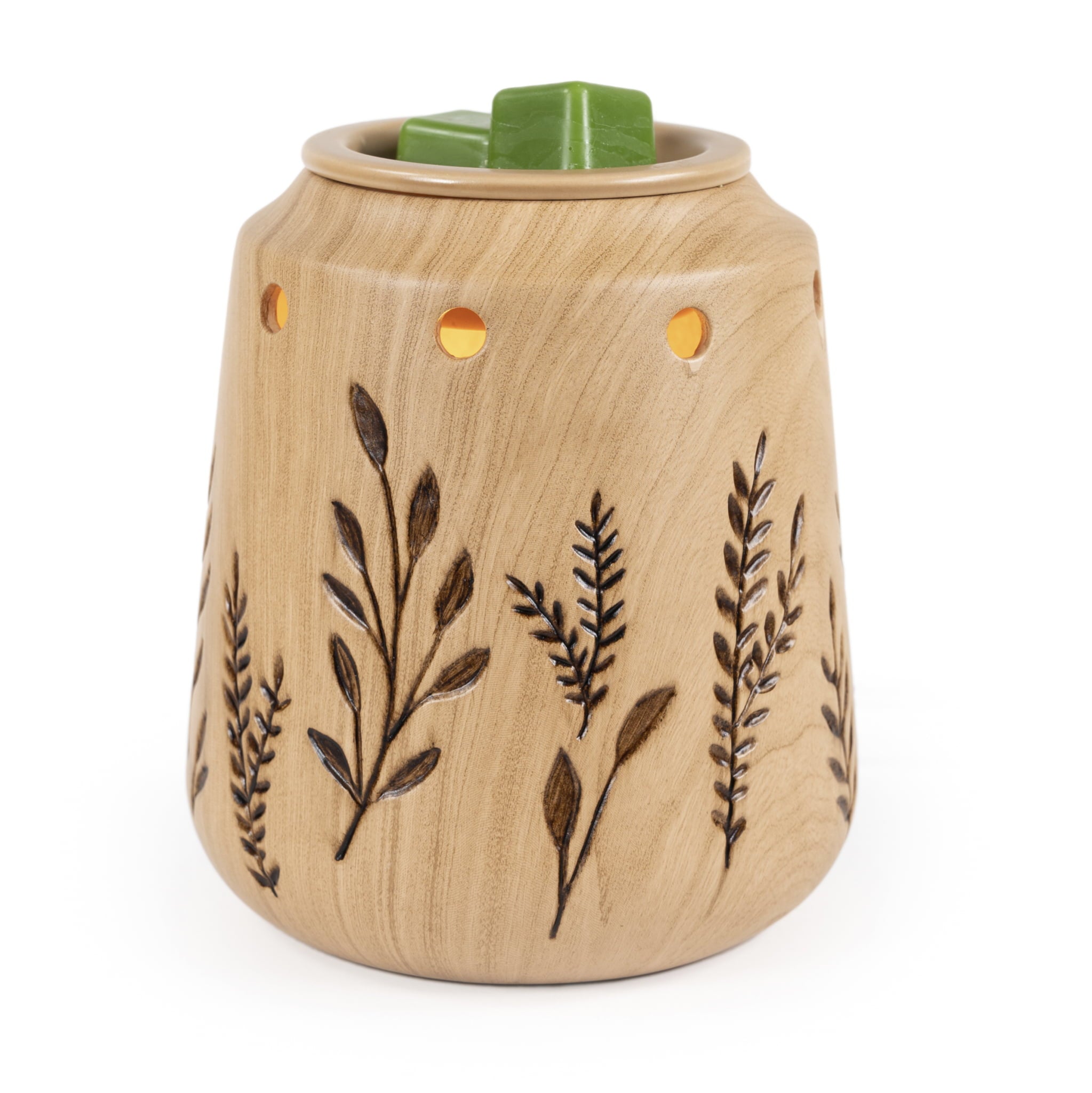 Better Homes and Gardens Full Size Fragrance Warmer， Woodgrain Botanical