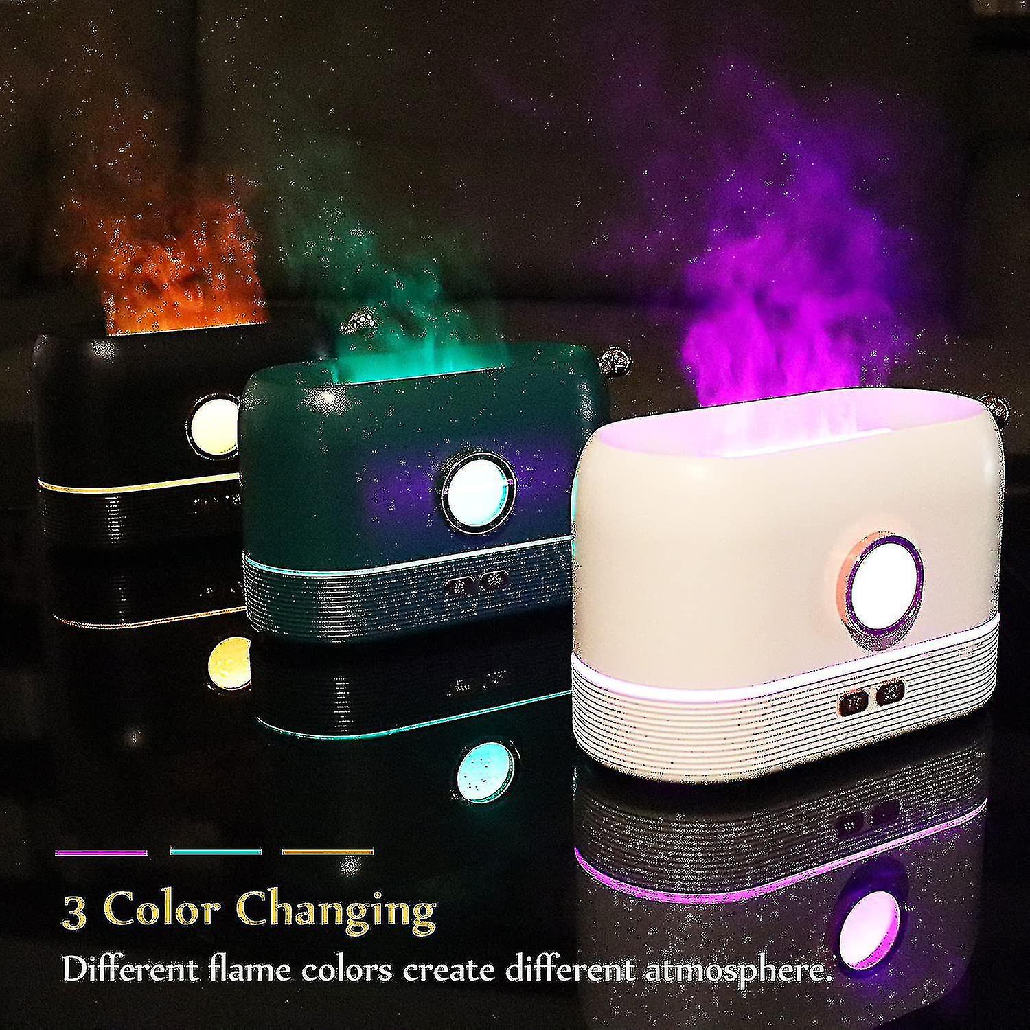 Aroma Diffuser For Essential Oils Color Changing Flame Air Humidifier For Home Office Gift