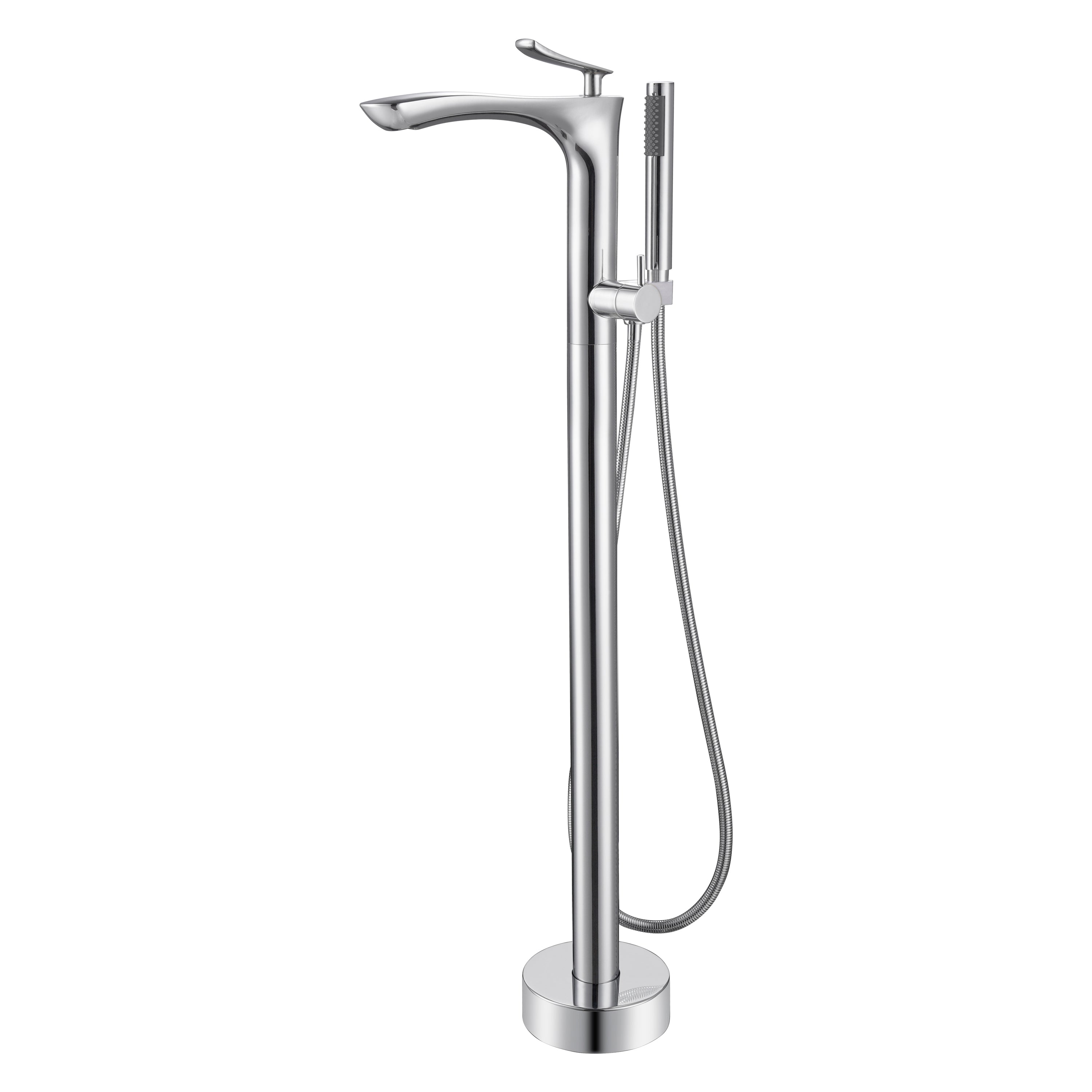 Kayla Freestanding Tub Filler with Hand-Shower