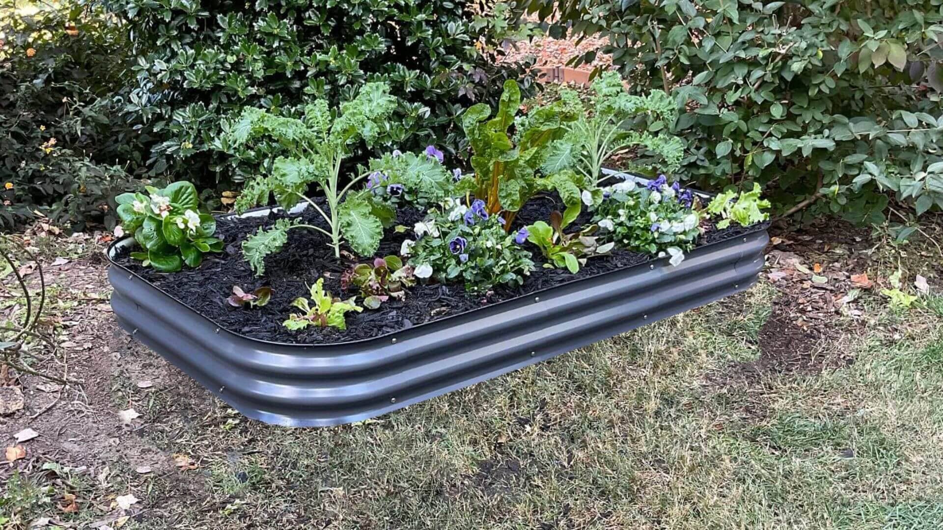 VegHerb's 9-in-1 Metal Raised Garden Bed (8