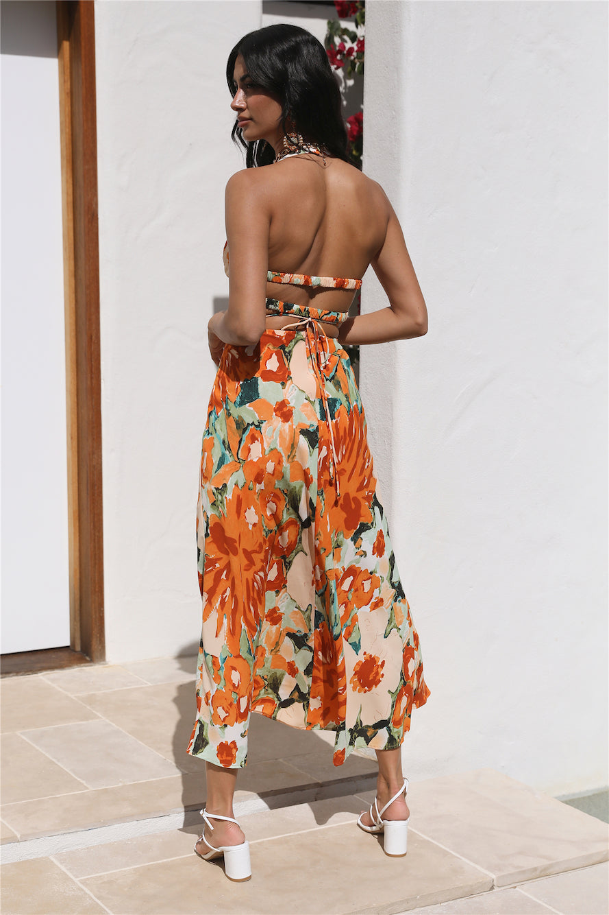 Stepping Out Maxi Dress Orange