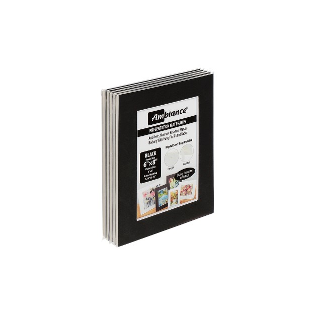 Ambiance Framing 5 pack Mat Frame Assorted Sizes amp Colors