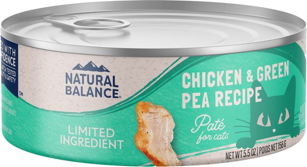 Natural Balance Limited Ingredient Chicken and Green Pea Recipe Wet Cat Food