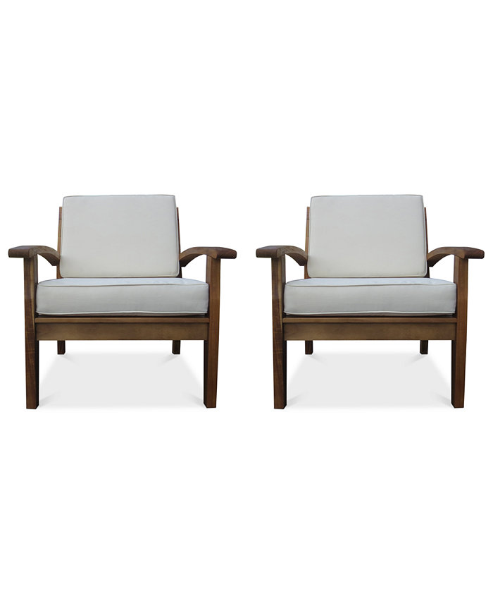 Noble House Bradden Set of 2 Club Chairs