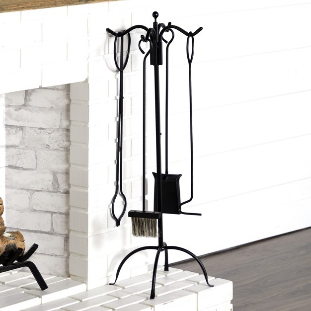 The Lakeside Collection Wrought Iron Fireplace And Hearth Care Taking Tool Set 5 Pieces 5 Pieces