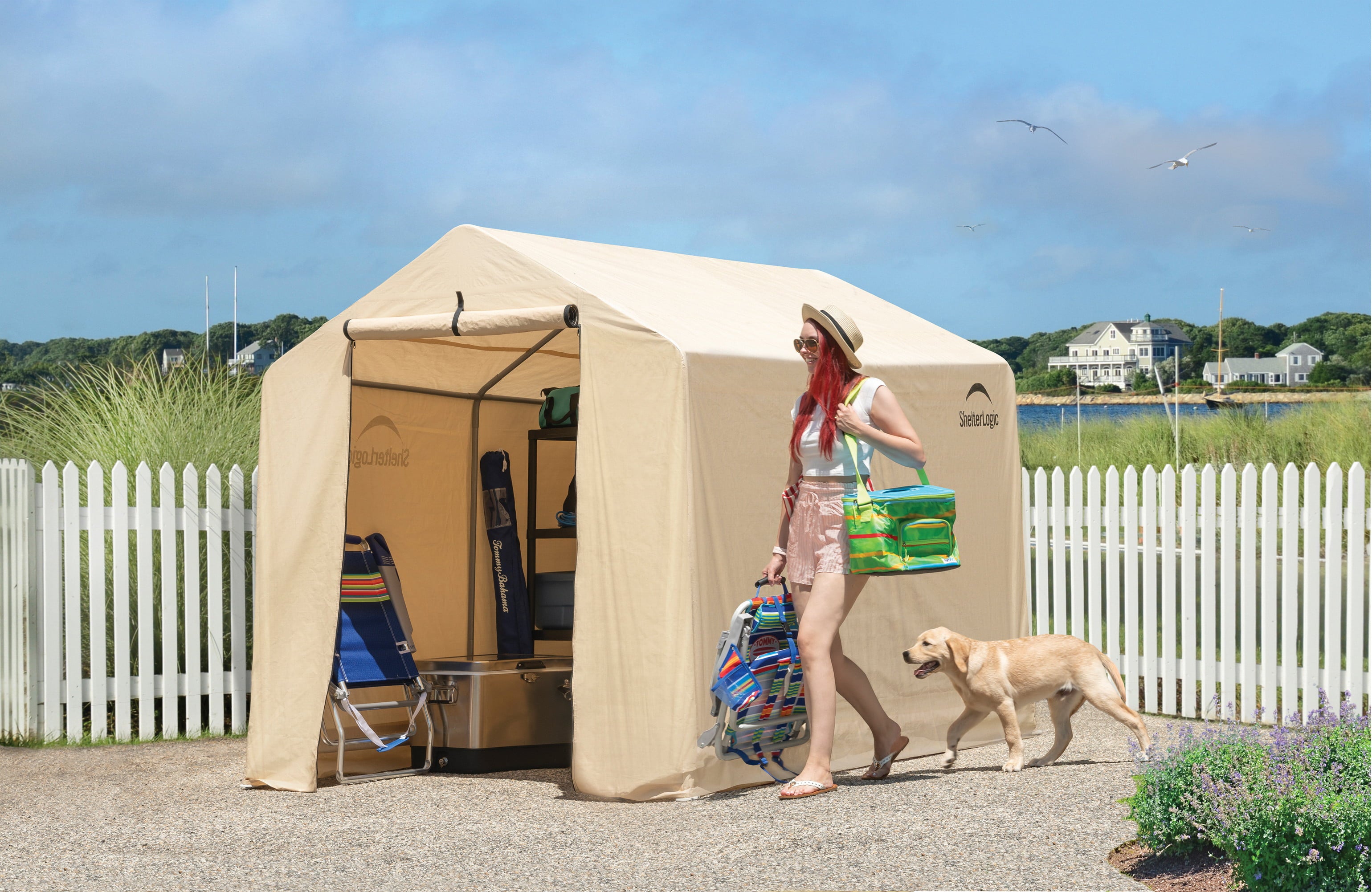 ShelterLogic 6'x8'x6'6" Storage Shed-in-a-Box, Polyethylene