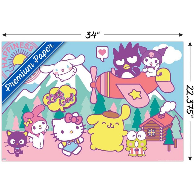 Trends International Hello Kitty And Friends Happiness Overload Unframed Wall Poster Prints