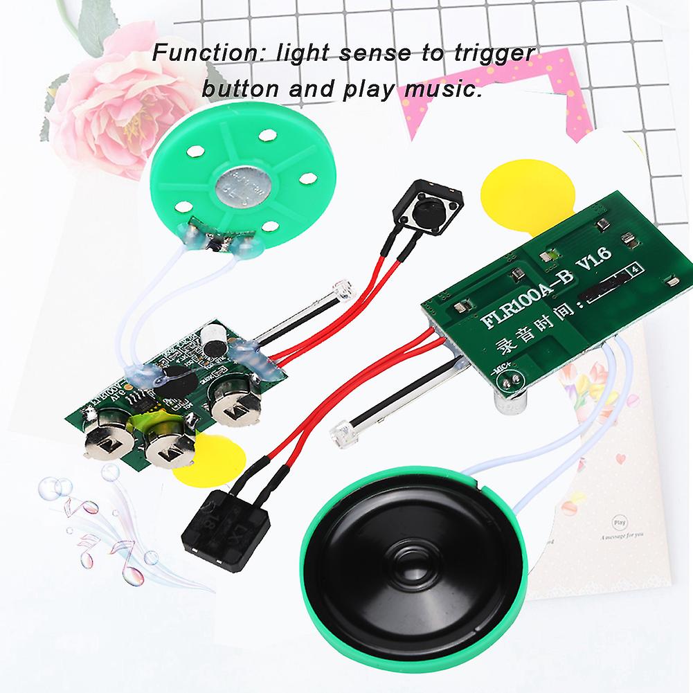 4mins Diy Recordable Greeting Card Module Light Sense Voice Sound Record Chip (loop Play)