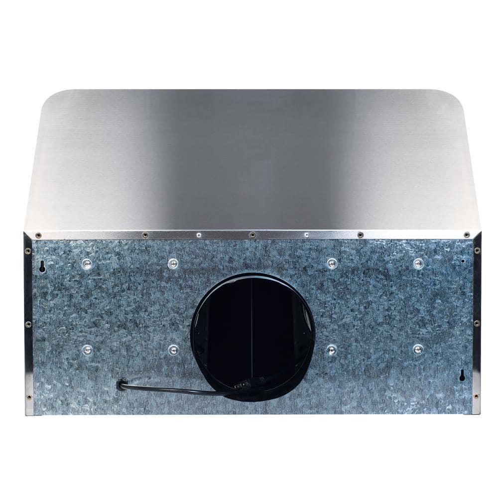 Home Beyond 30 in Under Cabinet Range Hood With Light in Stainless Steel