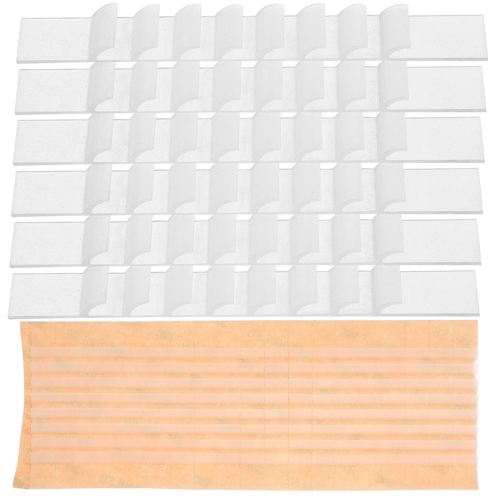 100 Pcs Non-skid Hanger Grips Clothing Hanger Strips Adhesive Clothes Hanger Grips