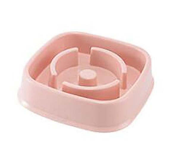 Miman Cat Dog Feeder Puppy Nonslip Dog Food Bowl Anti-choking Dog Basin Pink