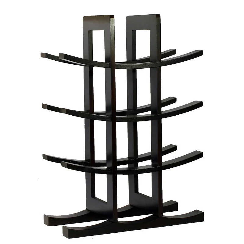 12-bottle Wine Rack Modern In Asian Style For Kitchen