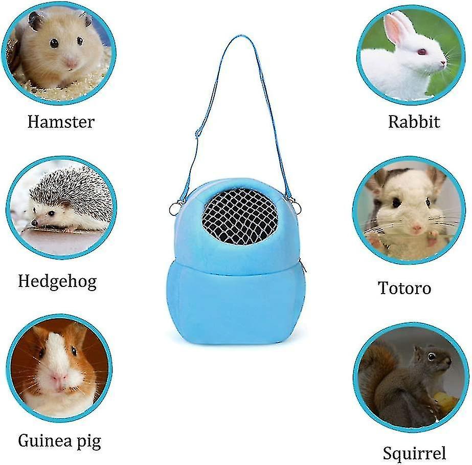 Hamsters Carrier Bag Portable Travel Backpack Breathable Outgoing Bag Bonding Pouch For Small Pets H