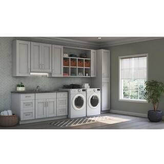 Hampton Bay 11.25 in. W x 42 in. H Cabinet End Panel in Dove Gray (2-Pack) KAS1242-DV