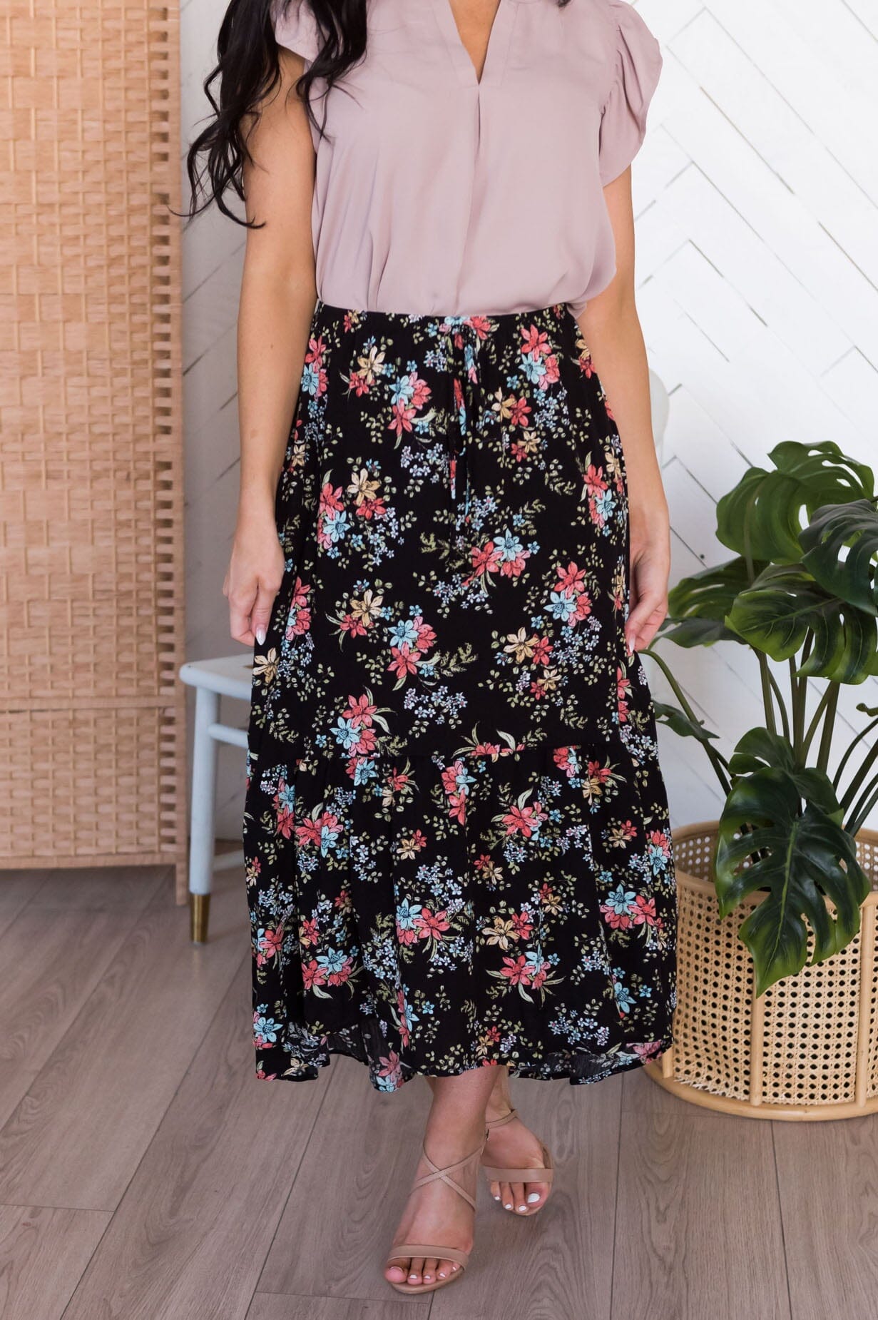 Blooming Bright Modest Skirt