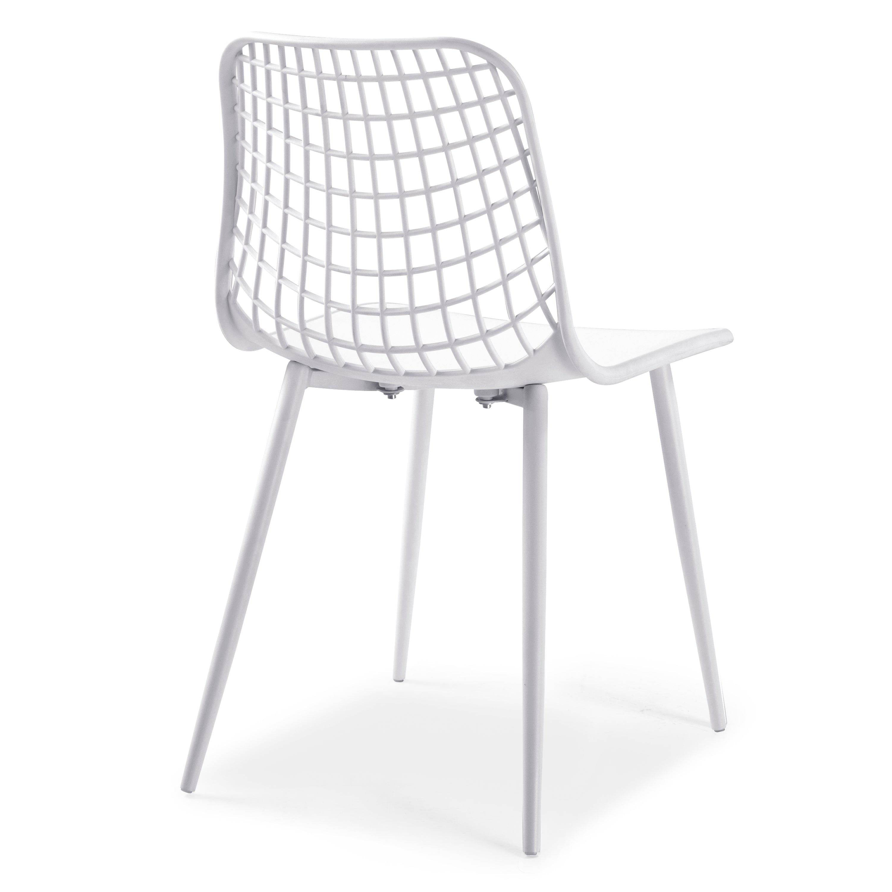 Poly and Bark Marais Dining Chair in White (Set of 4)