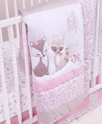 Trend Lab Sammy and Lou Sweet Forest Friends 4 Piece Crib Bedding Set