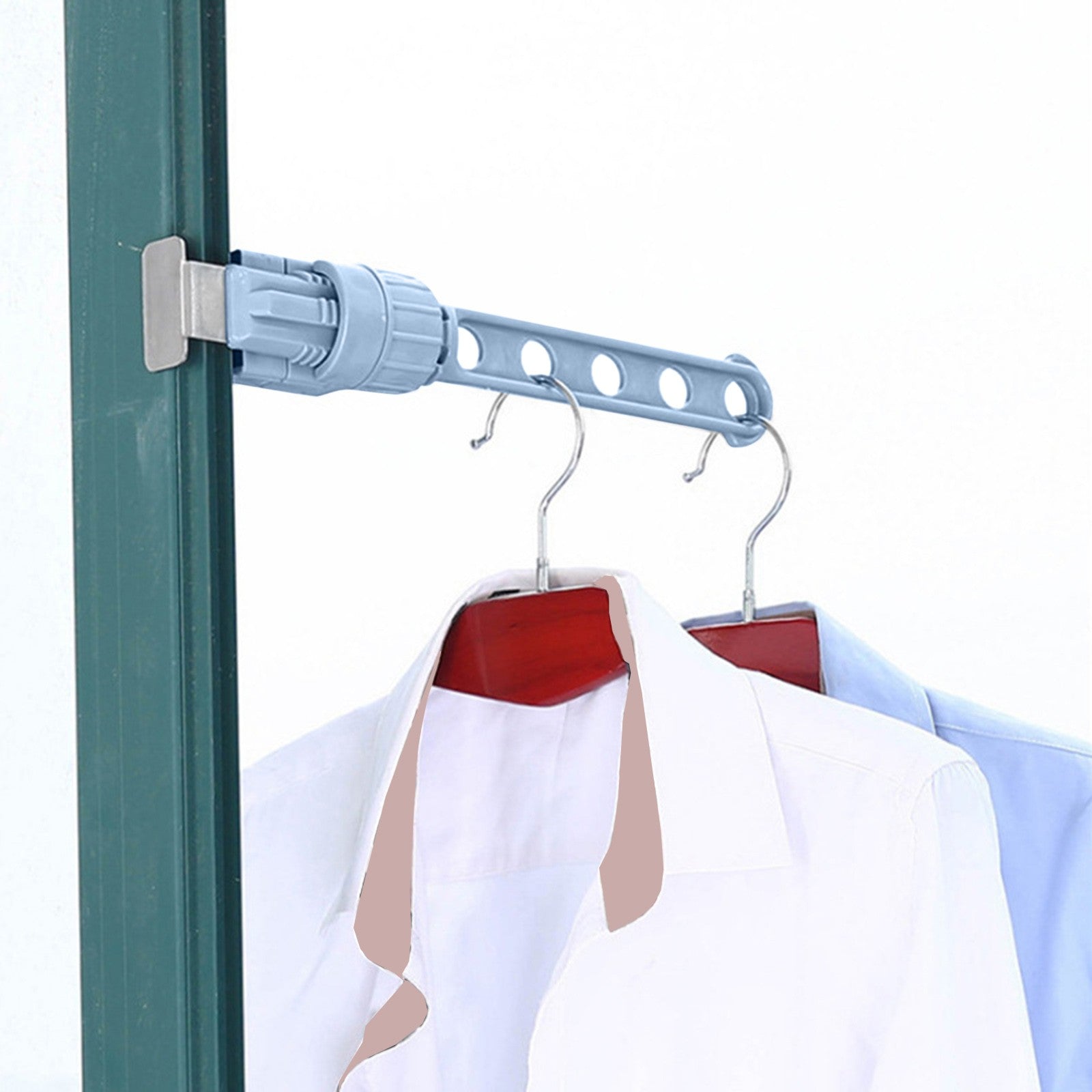 WANYNG Hanger 5-hole Hanging Rack Window Frame Clothes Portable Drying Clothes Rack Tools & Home Improvement,One Size