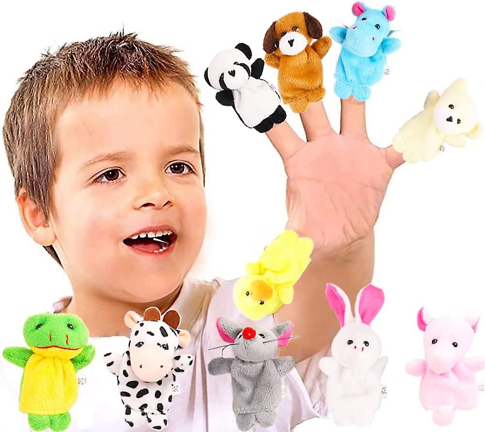 20pcs Finger Puppets Set - Soft Plush Animals Finger Puppet Toys For Kids， Mini Plush Figures Toy Assortment For Boys and Girls， Party Favors For Shows，