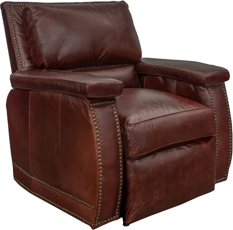 Sangria Mahogany Leather Power Recliner