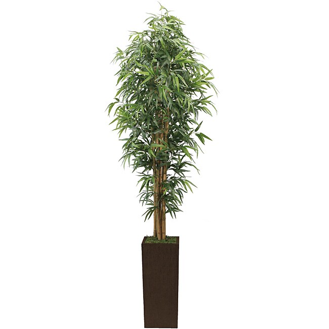 Vintage Home 7ft. Lifelike Silk Bamboo Tree w/ Planter