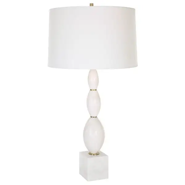 Uttermost Regalia White Marble Table Lamp - 16 W X 31.25 H X 16 D (in)