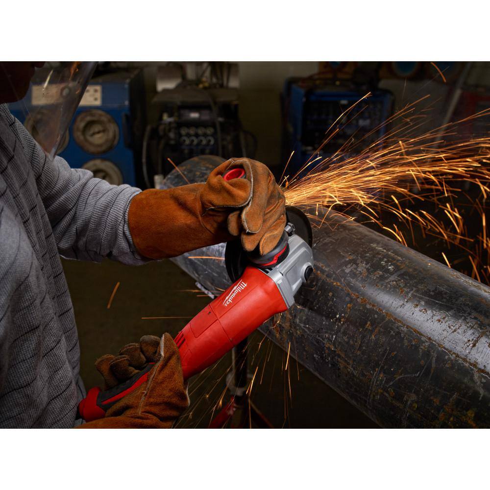 MW 11 Amp 4.5 in. Small Angle Grinder with Slide Lock-On Switch 6146-33