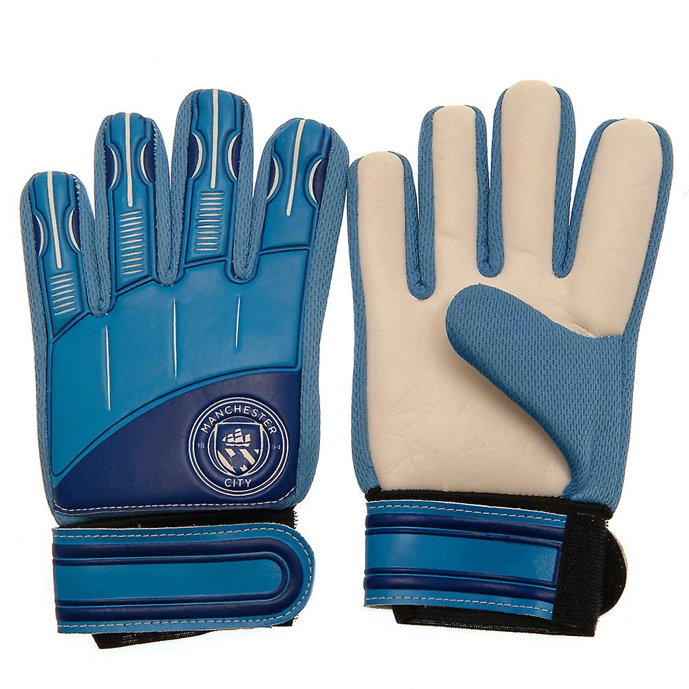 Manchester city fc goalkeeper gloves kids dt