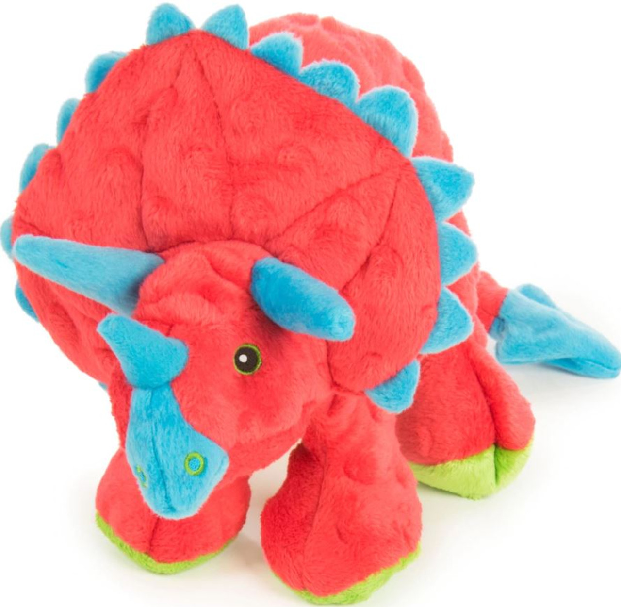 Godog Dinos Frills The Triceratops Dog Toy