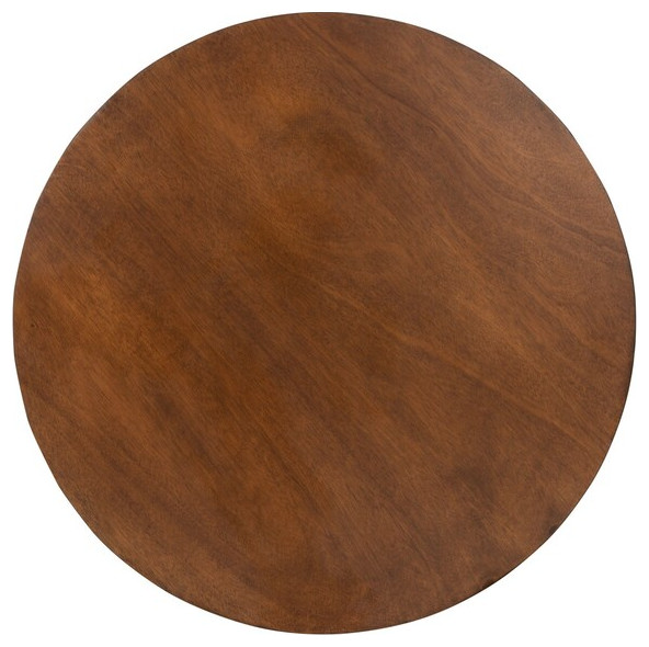 Alecto Round Coffee Table Brown Safavieh   Rustic   Coffee Tables   by HedgeApple  Houzz