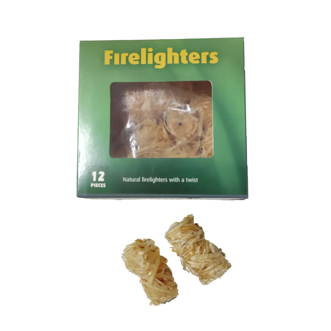 Natural Eco Friendly firelighters Wood Wool Roll Firelighters For Camping Hiking BBQ Fireplace