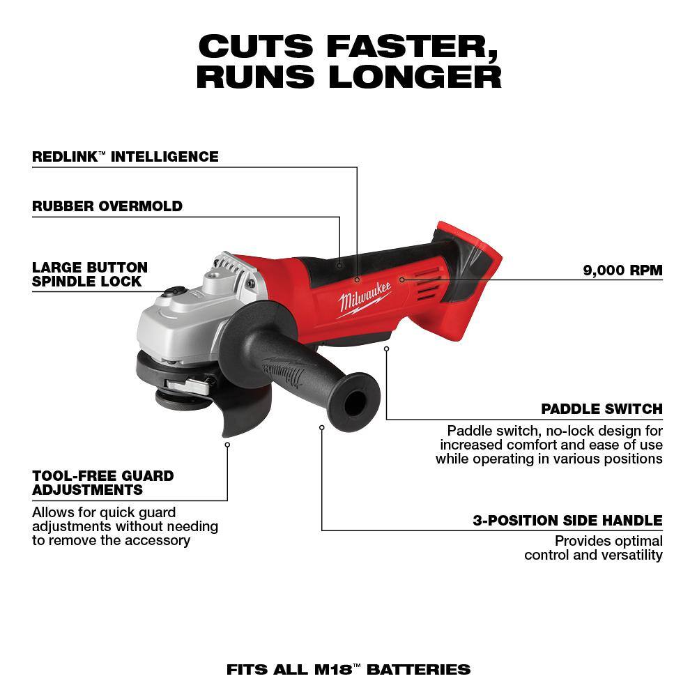 MW M18 18V Lithium-Ion Cordless Combo Tool Kit (6-Tool) with M18 Multi-Tool and 5.0 Ah Battery 2696-26-2626-20-48-11-1850