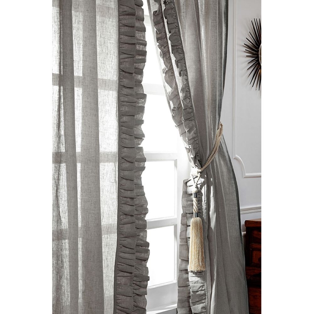 Basillin Linen Curtain Panel Set