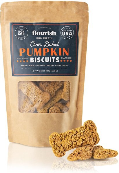 Flourish Pumpkin Biscuit Dog Treats