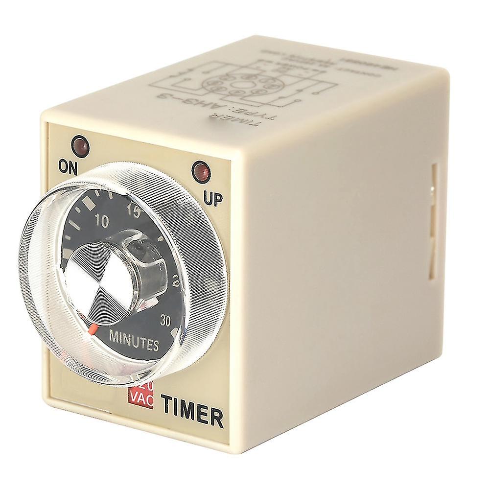 220VAC 30Minutes Power On Delay Timer Time Relay AH3-3(30M)