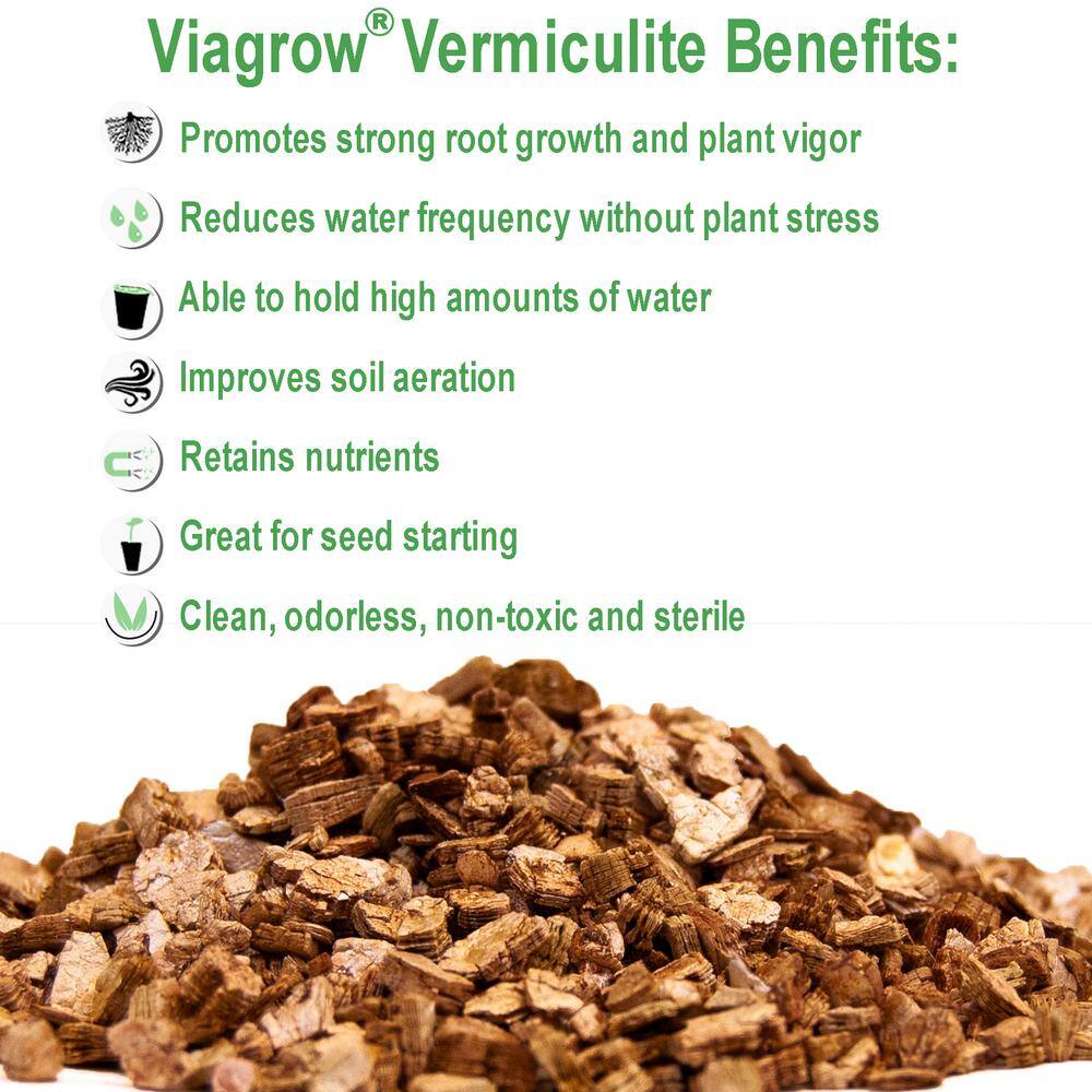 Viagrow Vermiculite Coarse and Chunky (4 cubic foot bag25.71 US gallons113 l) VERCH4