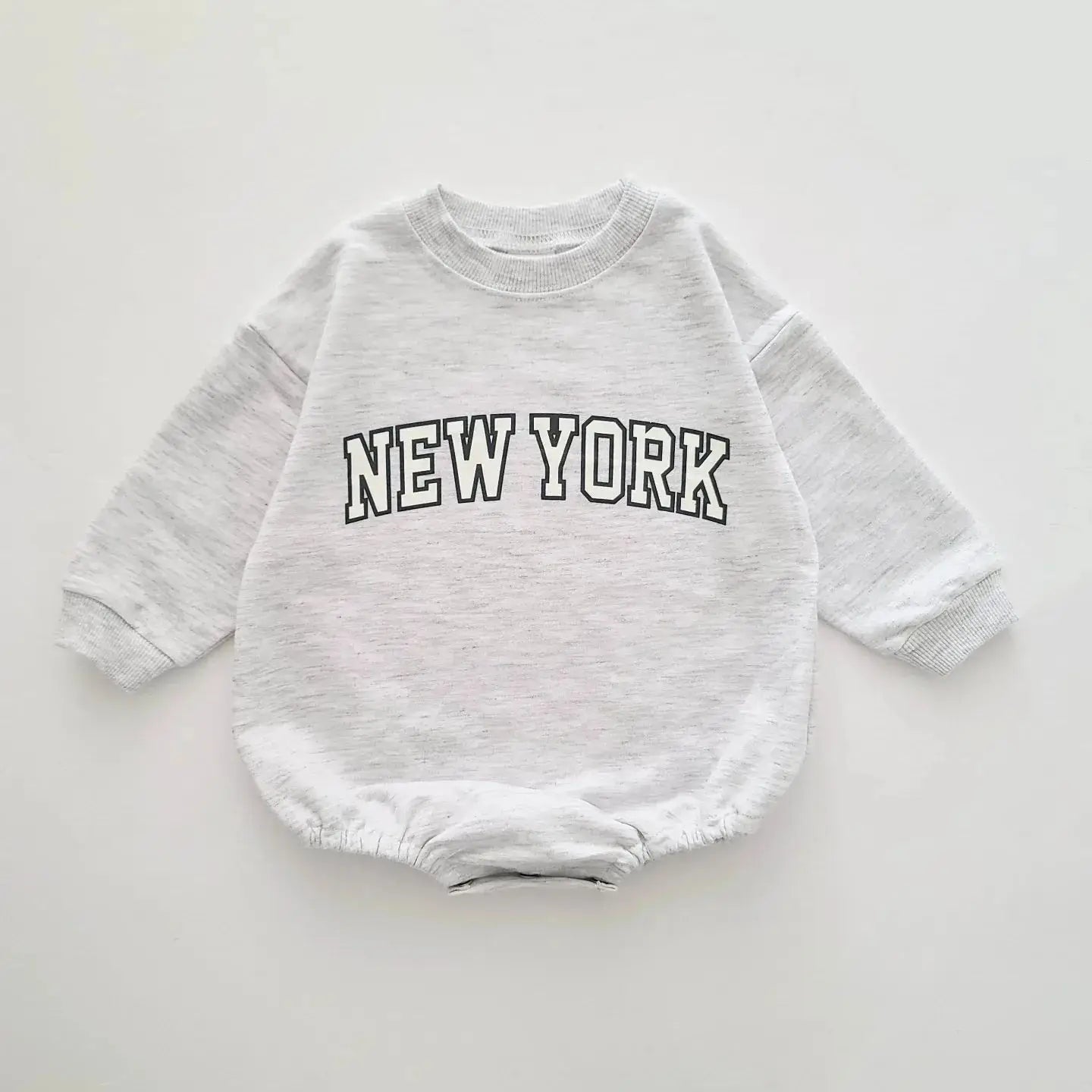 2024 Baby Romper INS 0-12M Newborn Infant Baby Boy Girl Romper Cute New York Letter Long Sleeve Jumpsuit Playsuit Clothing