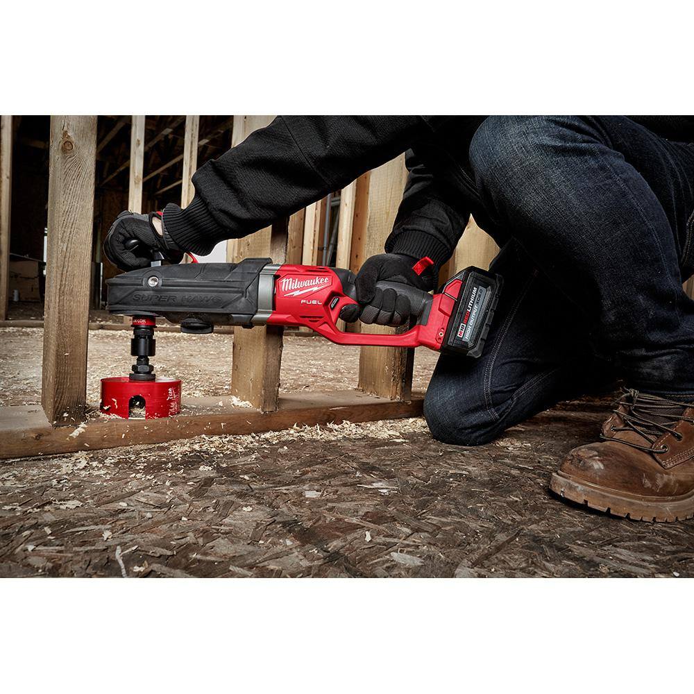 MW M18 FUEL 18V Lithium-Ion Brushless Cordless GEN 2 SUPER HAWG 716 in. Right Angle Drill (Tool-Only) 2811-20