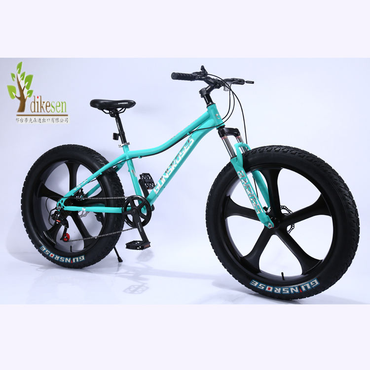 2023 Black pedal  factory cheap adult bicycle 26er*17inch 21 speed mountain bike Freestyle  fat  tire high carbon steel frame