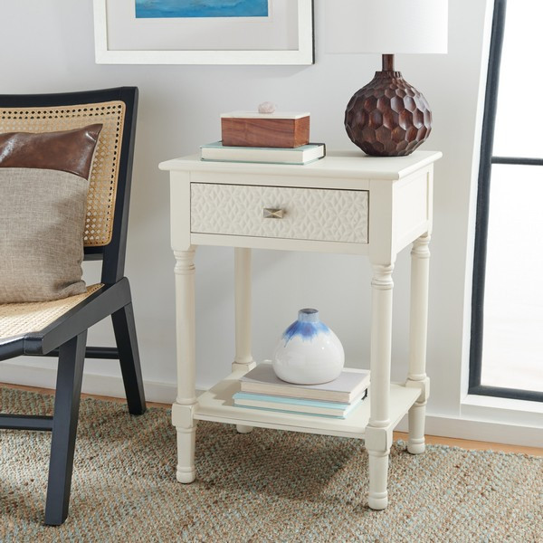 Halton 1Drw Accent Table Safavieh   French Country   Side Tables And End Tables   by Safavieh  Houzz