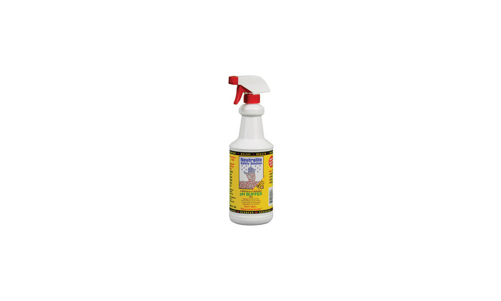 Neutralite 32 Oz Spray Bottle pH Buffer Safety Solution ;