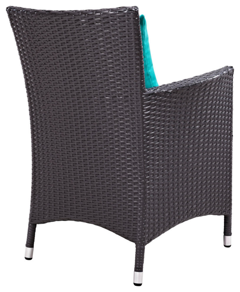 Convene 11 Piece Outdoor Wicker Rattan Dining Set   Modern   Outdoor Dining Sets   by Modern Furniture LLC  Houzz