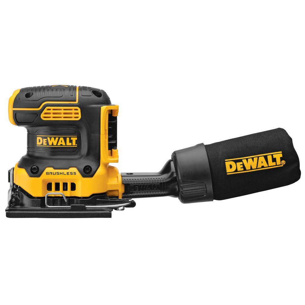 DW 20V MAX XR Cordless Brushless 12 in. Hammer Drill Kit and 20V Brushless 14-Sheet Variable Speed Sander (Tools Only) DCD996P2WDCW200