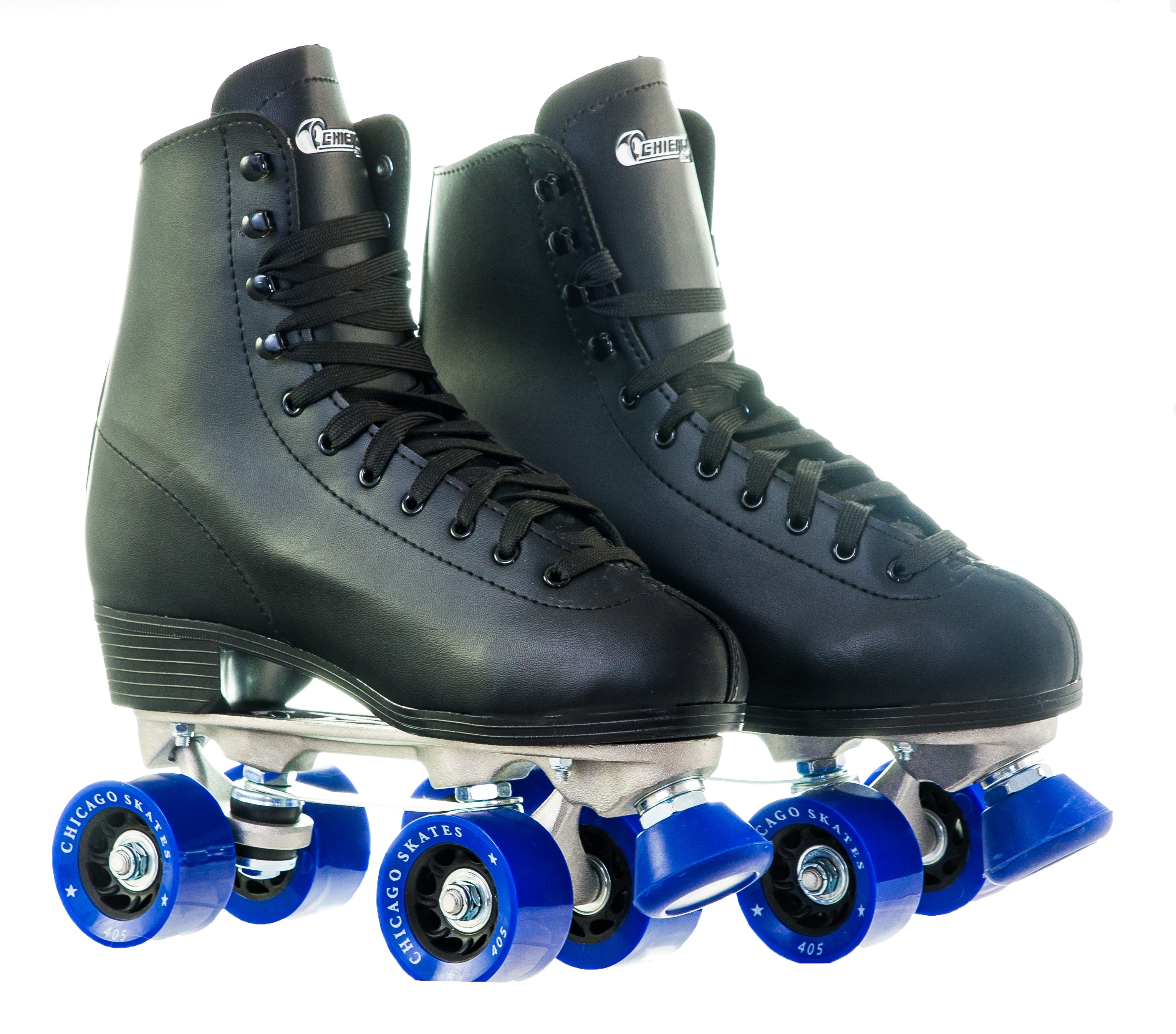 Chicago Men's Classic Quad Roller Skates Black Classic Rink Skate, Size 9