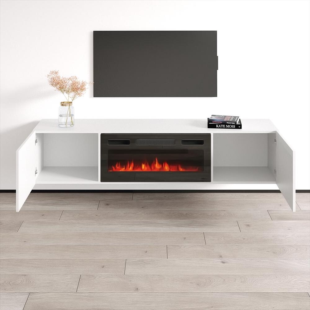 Nile BL EF Fireplace TV Stand