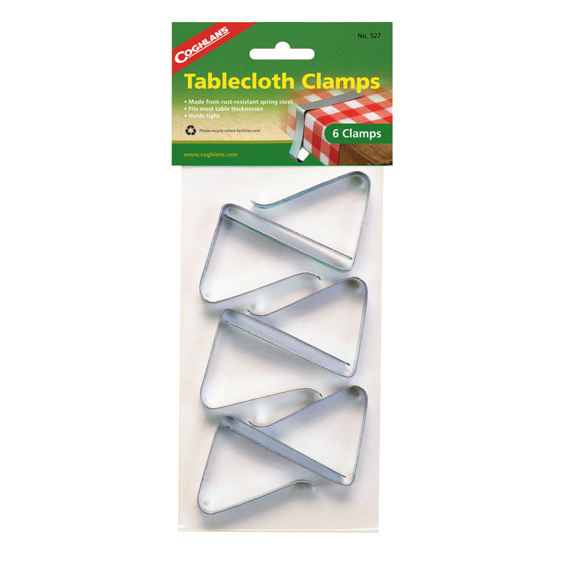 Stainless Steel Tablecloth Clamps, Package Of 6