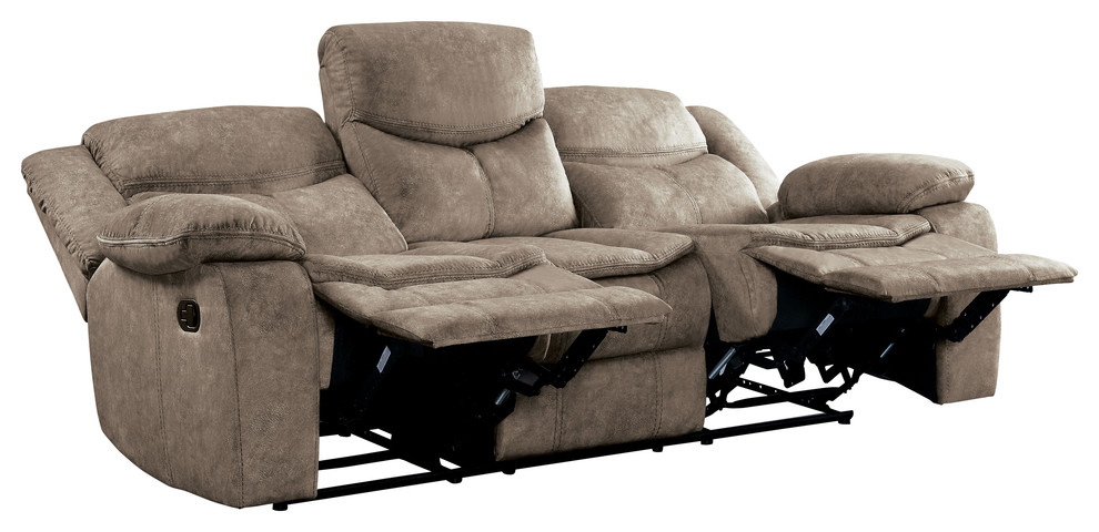 Arden Double Glider Reclining Sofa   Transitional   Sofas   by Lexicon Home  Houzz